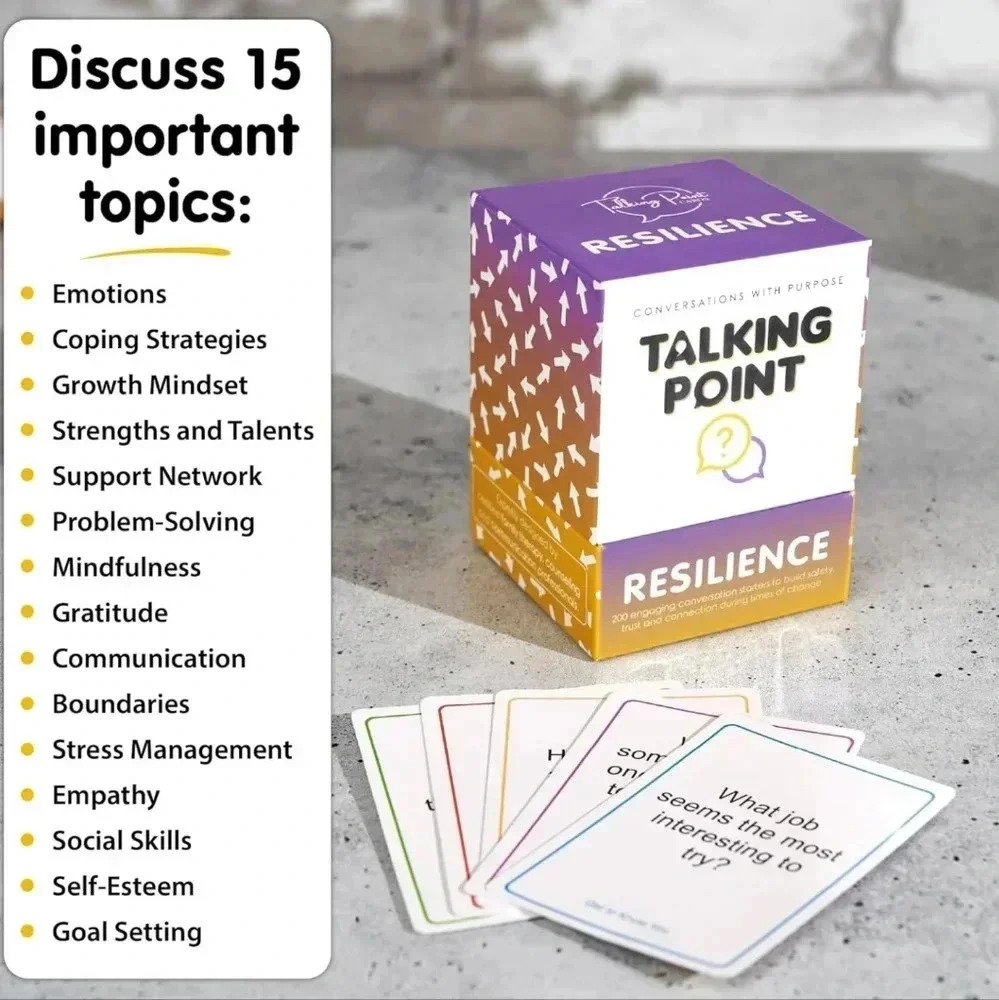 200 Resilience Conversation Starter Cards for Stronger Families - Build Trust